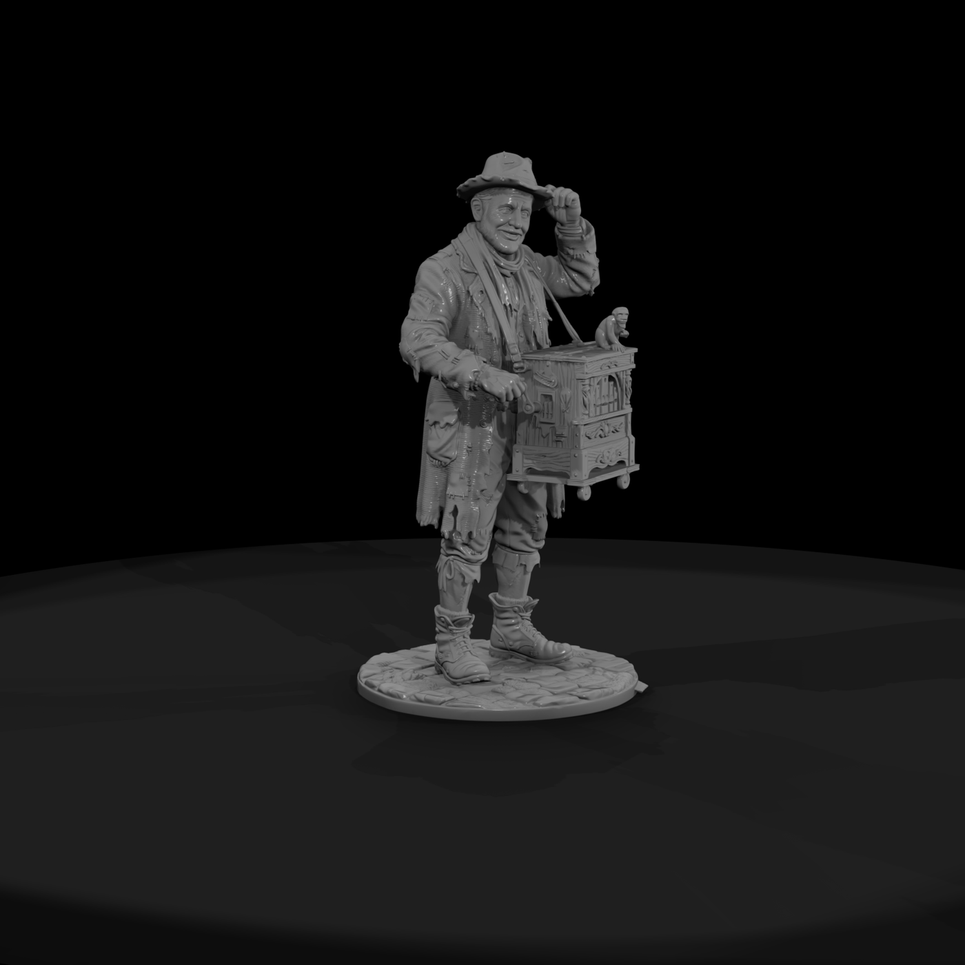 Vag 017 Victorian Organ Grinder Beggar