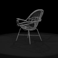 rattan-chair-3d-model — thumbnail 4