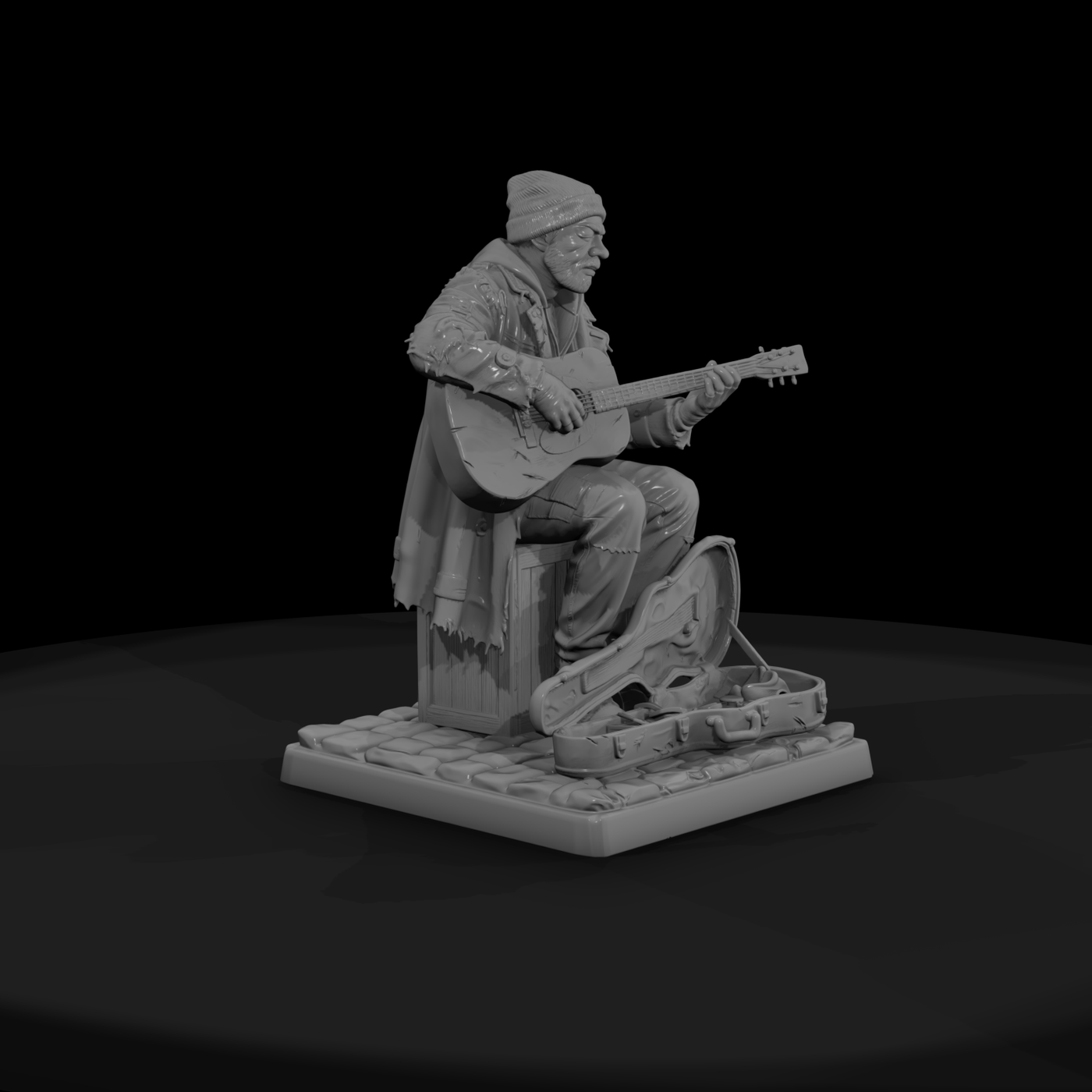 Vag 058 Modern Street Musician Down On Luck