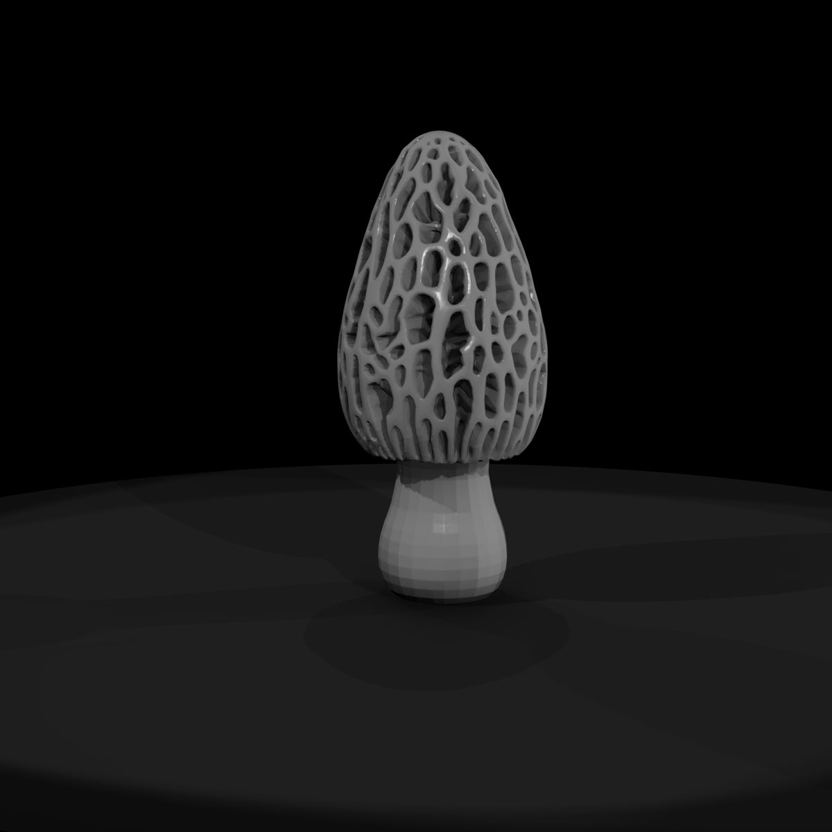 stylized-morel-mushroom-low-poly-diorama-scenery-939926