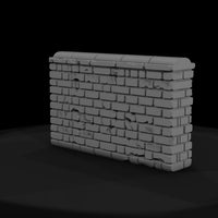 stylized-damaged-brick-wall-3d-model-bw8ogyre — thumbnail 2