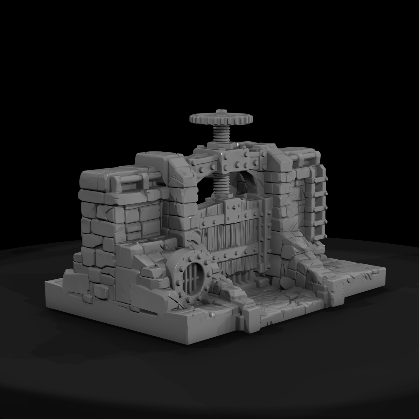 Stone Irrigation Sluice Gate