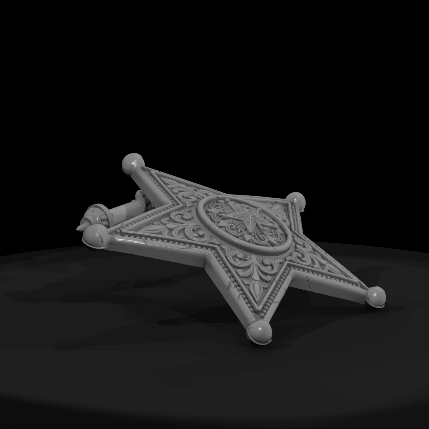 Old West Sheriff's Star Badge