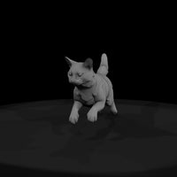 low-poly-running-domestic-cat-diorama-figure-038272 — thumbnail 3