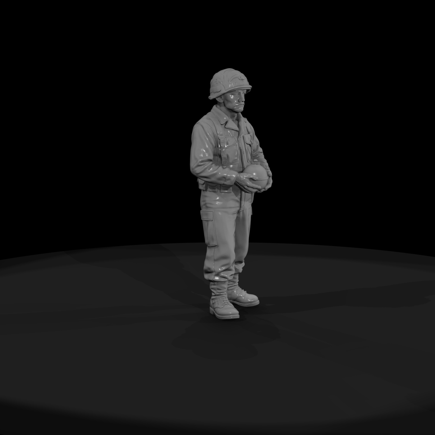 Resting U.S. Army Infantryman