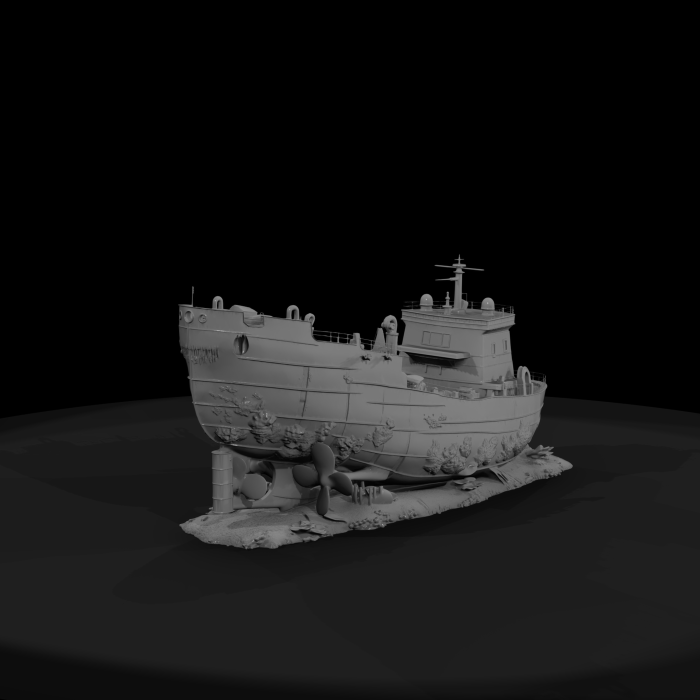 Sunken Naval Shipwreck