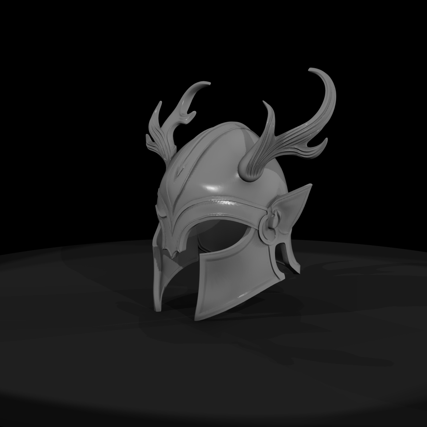 Elven Antler Warrior Helmet — Fantasy
