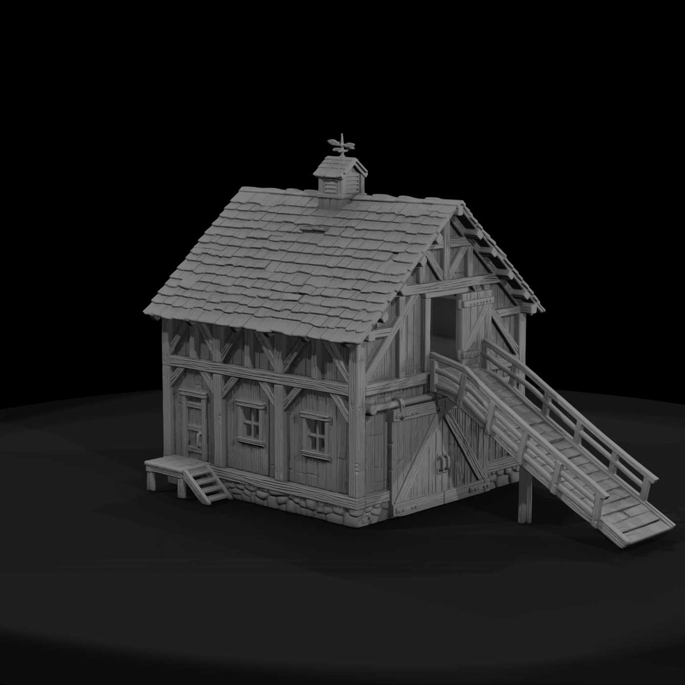 Mil 024 Civil War Forage Barn