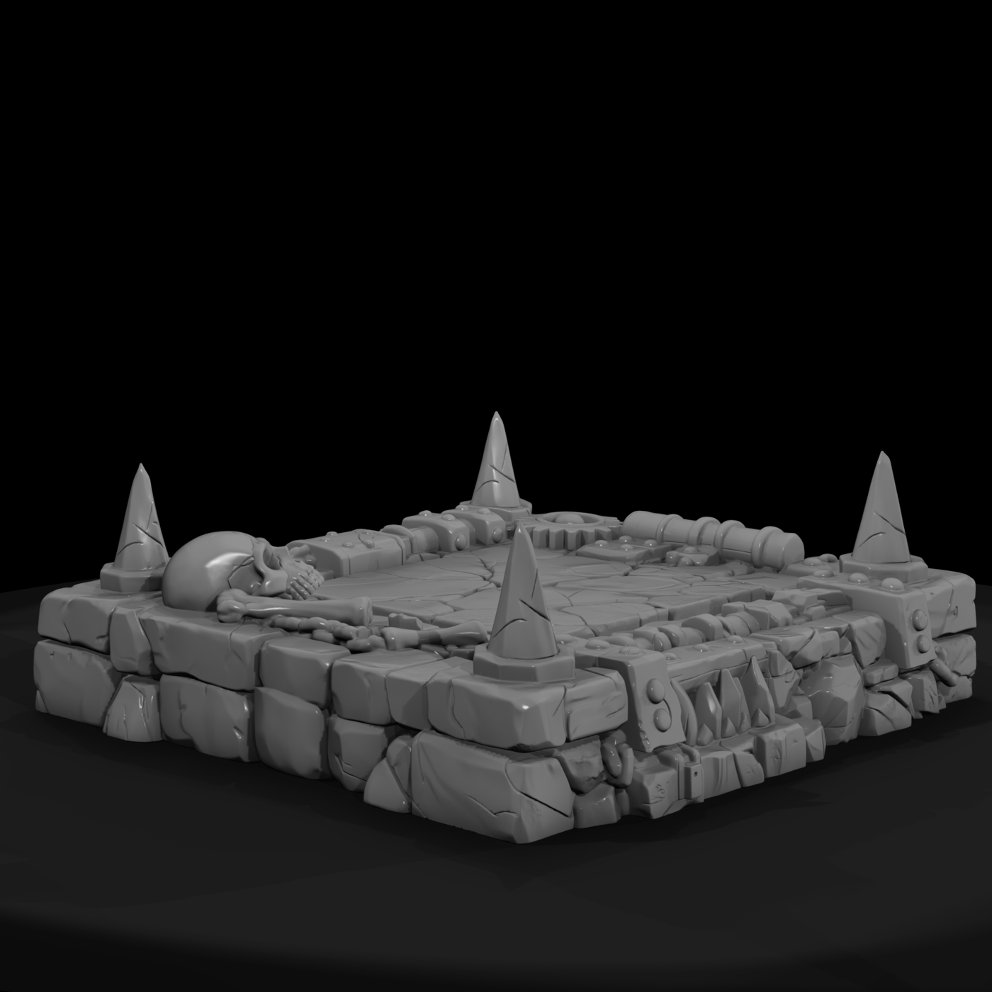 Dungeon Spiked Pressure-Plate Trap