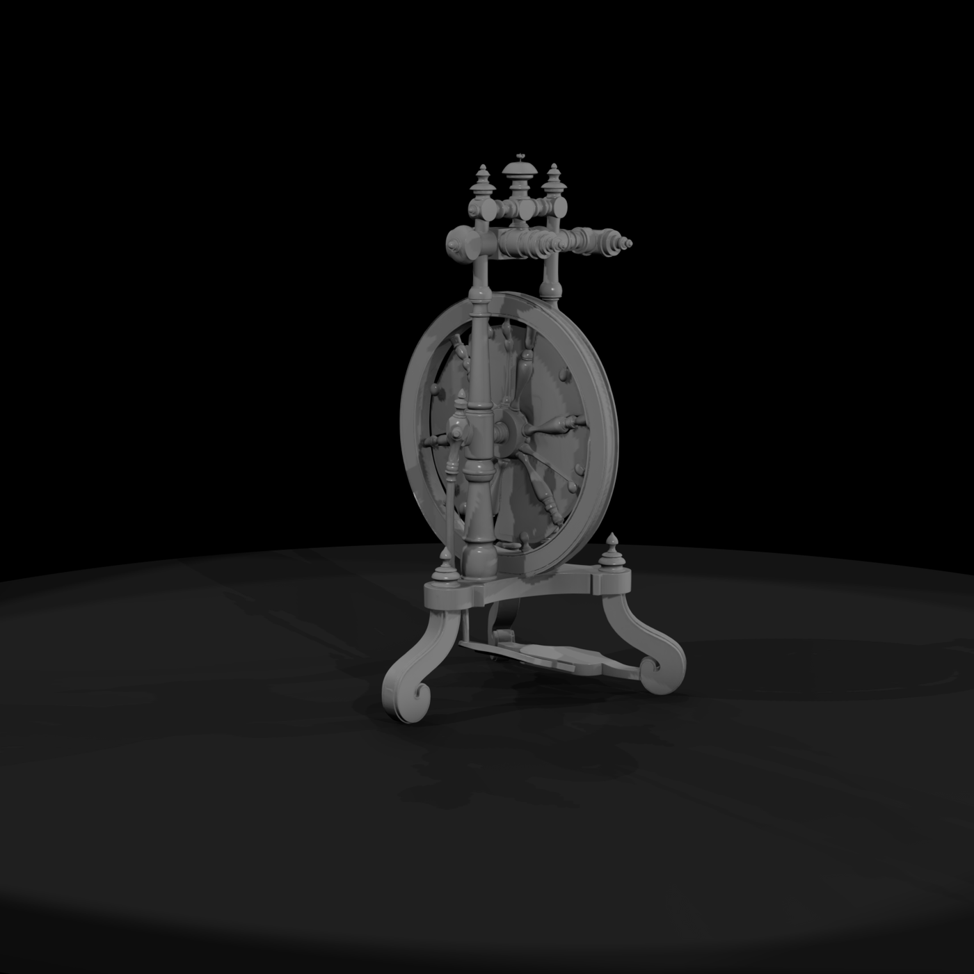 Ornate Victorian Spinning Wheel