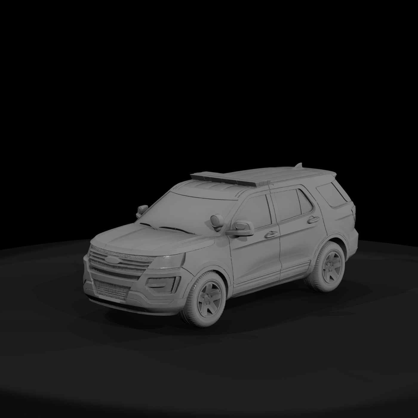 police-suv-ford-style-diorama-vehicle-ho-1-87-compatible-328538