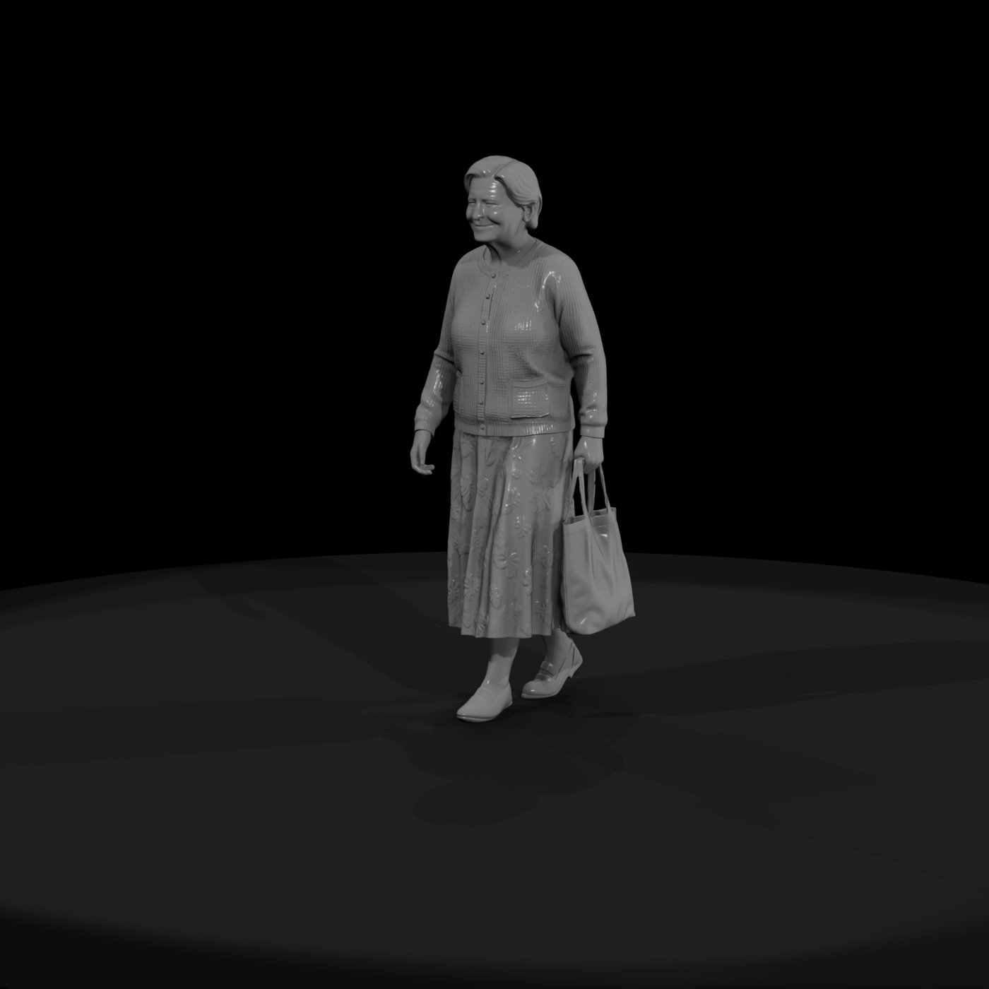 Elderly Woman with Camera