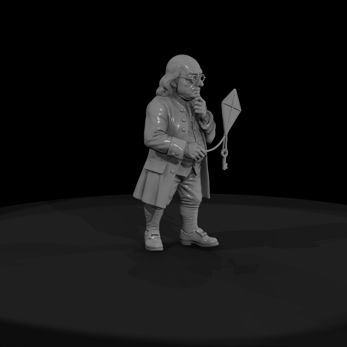 Hist 0146 Historical Benjamin Franklin Miniature F