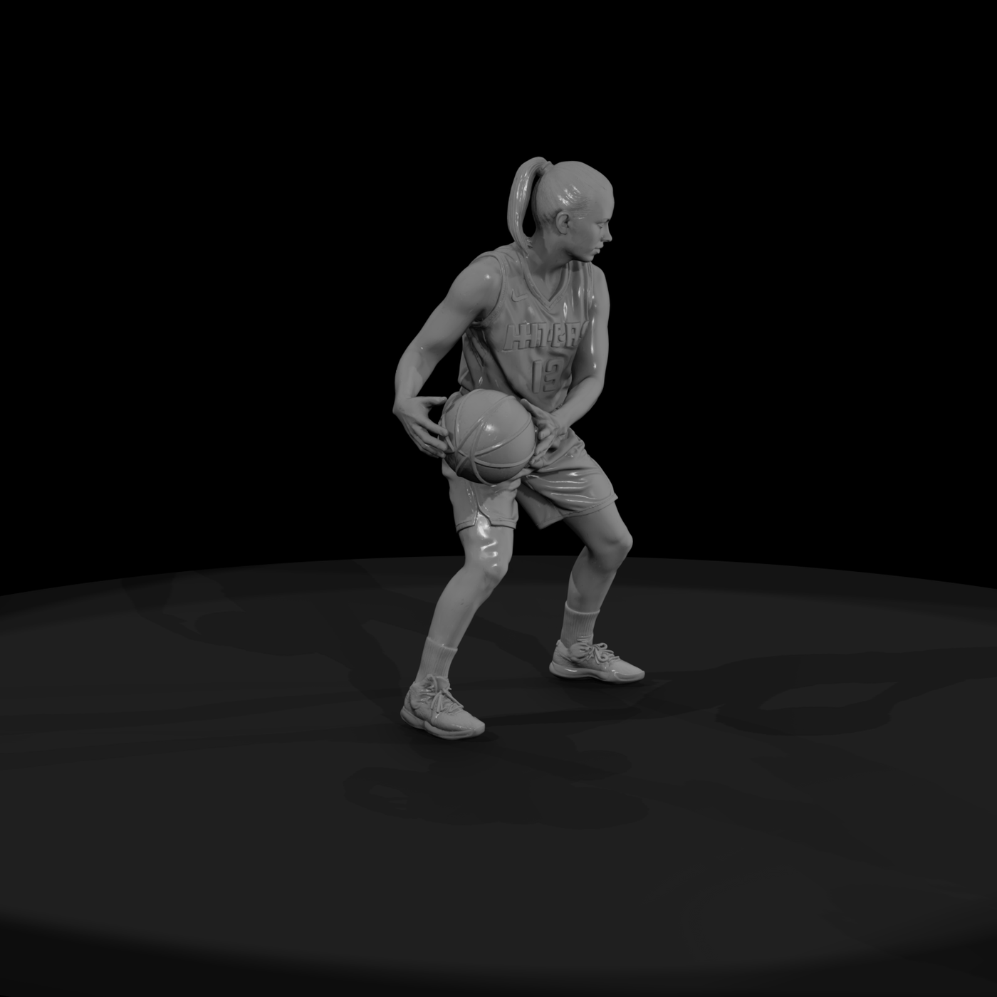 0076 Sports Basketball F Dribble