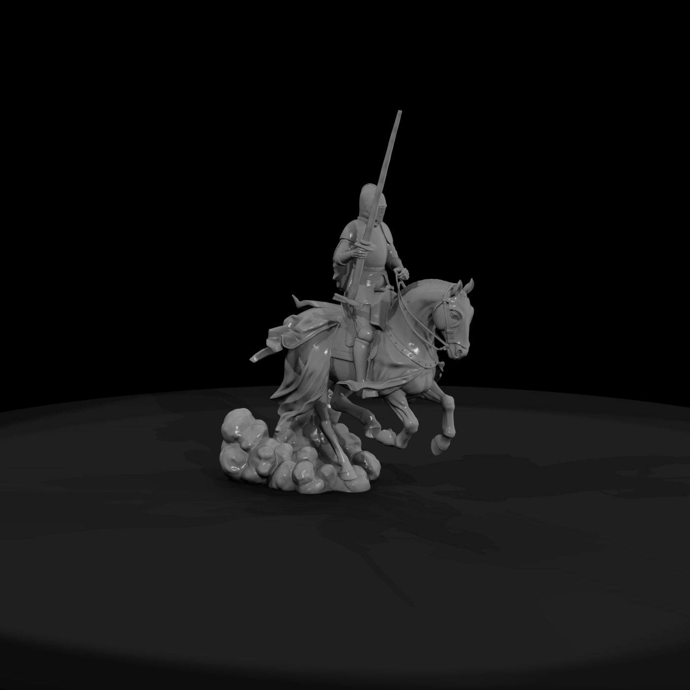 Mounted Medieval Knight with Lance (28mm )