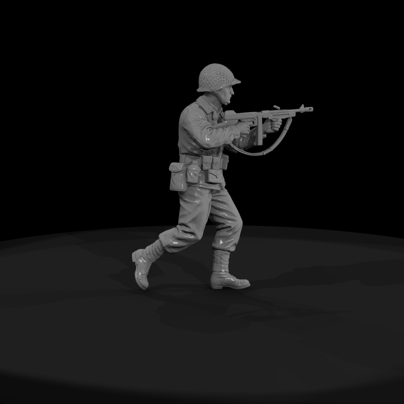 Ww2H 004 United States Army Thompson Gunner