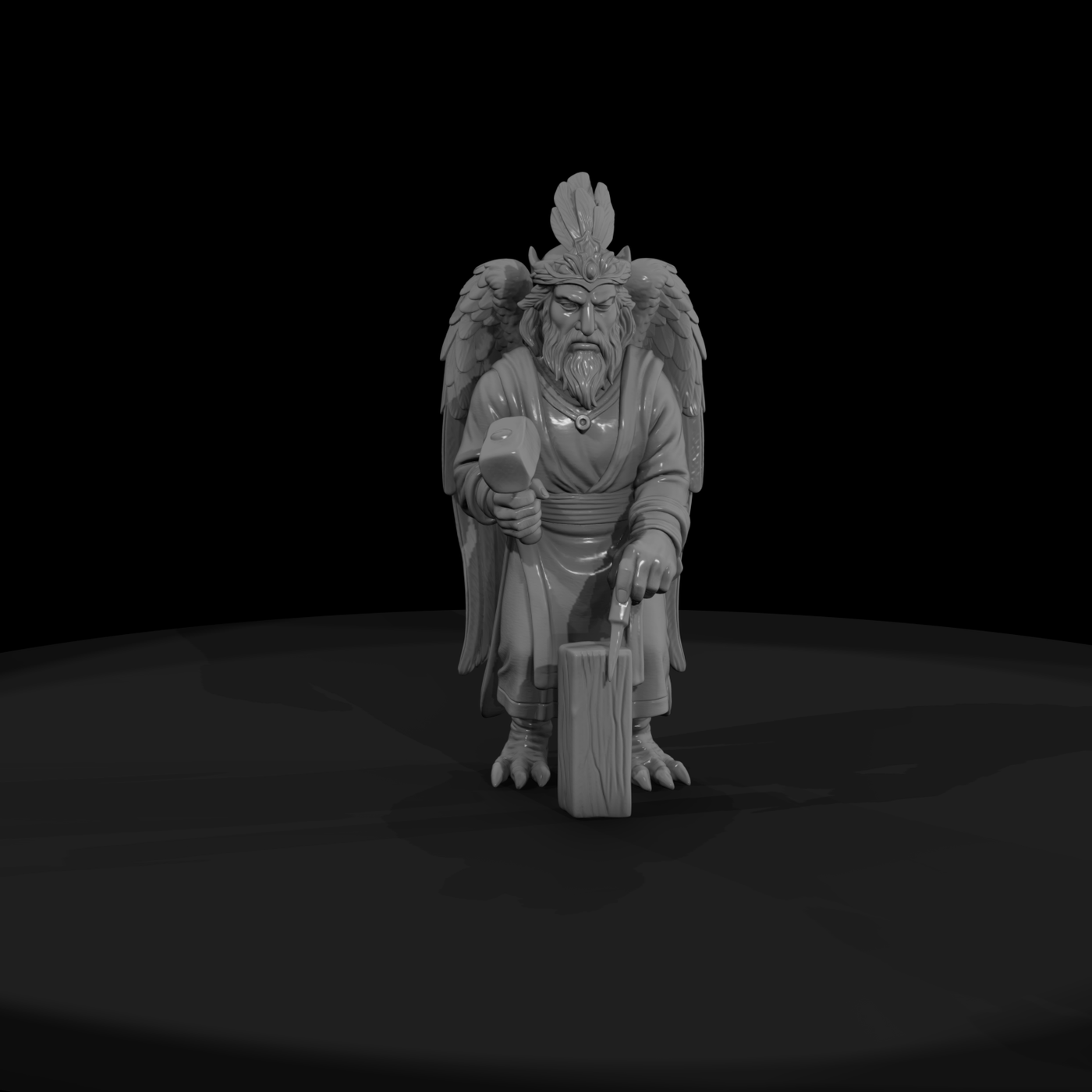 Myth 0392 Mythology Simurgh Miniature Figure