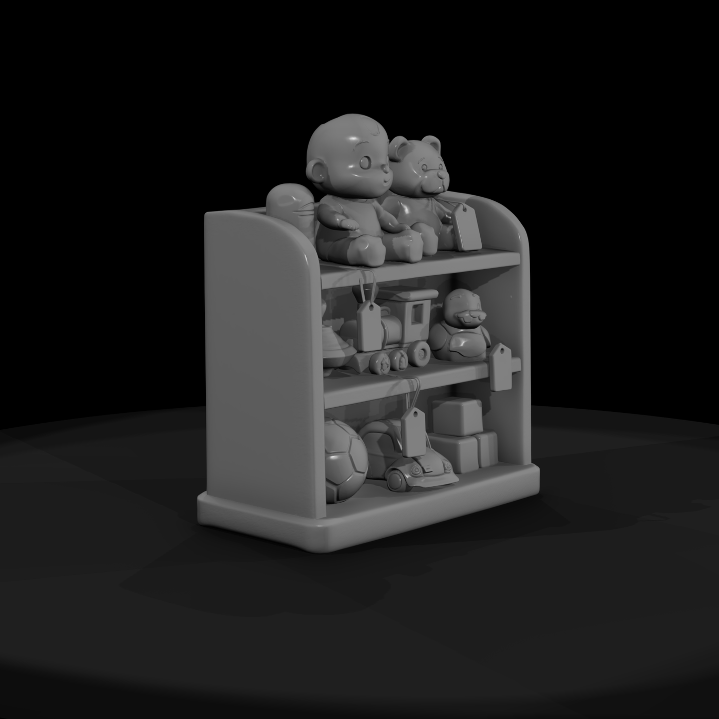 Mr Toyprops 100 001 098 Thrift Store Toy Shelf