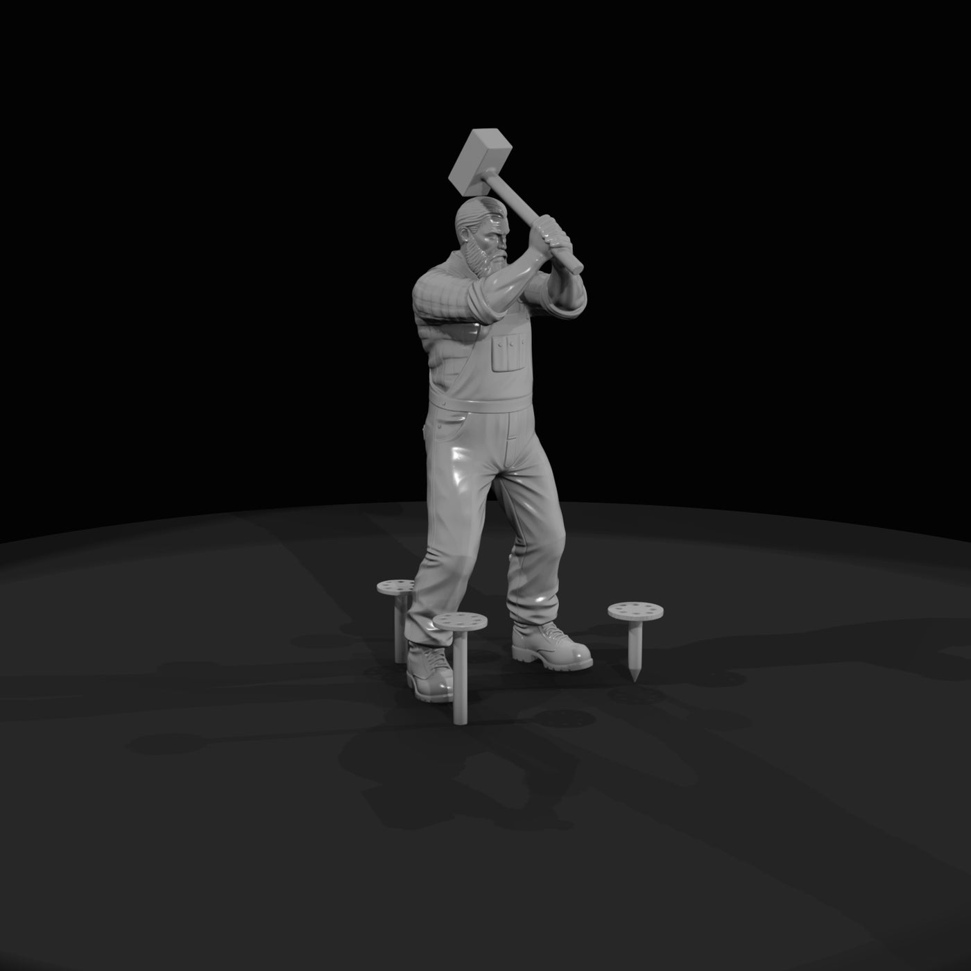 lumberjack-with-sledgehammer-driving-spikes