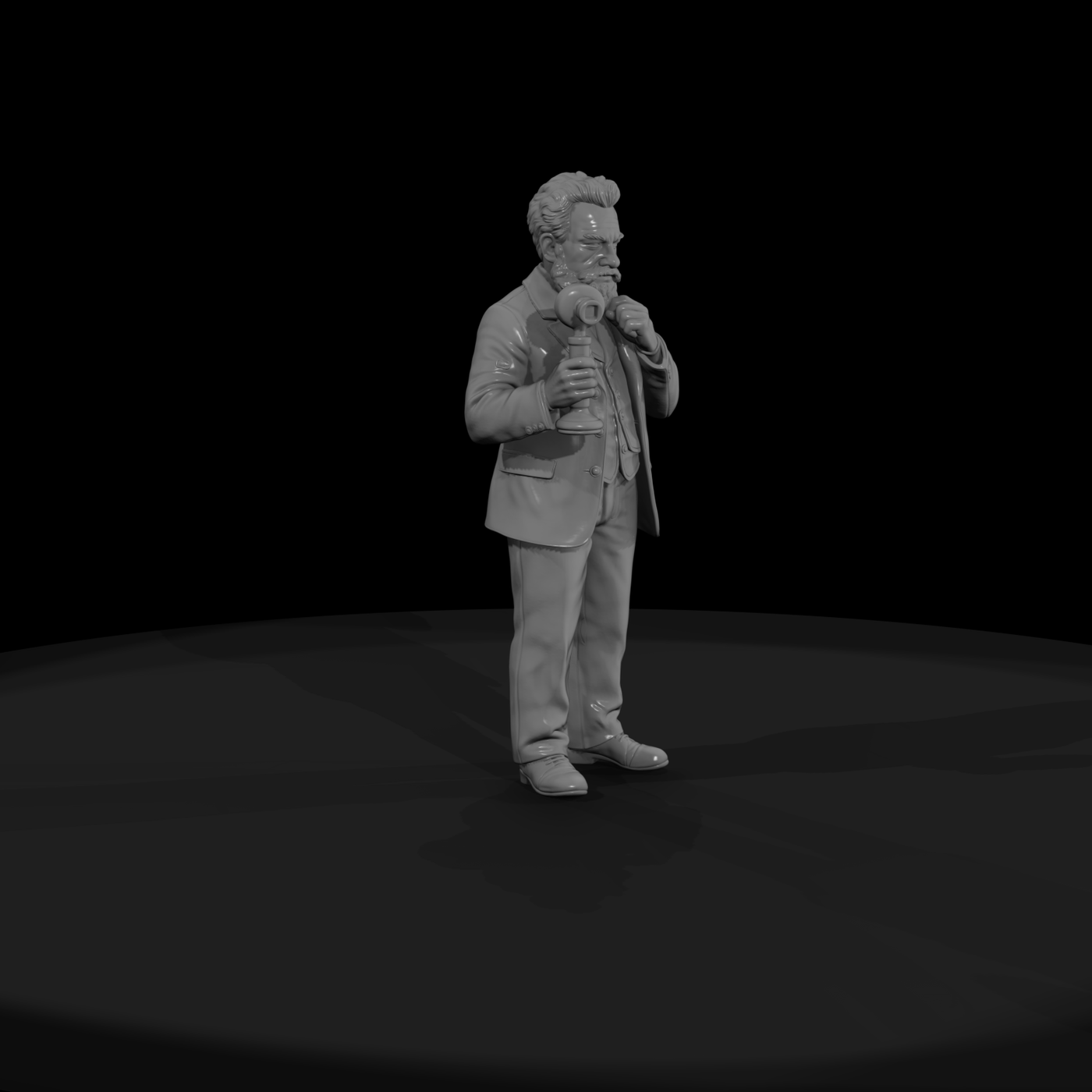 Hist 0174 Historical Alexander Graham Bell Miniatu