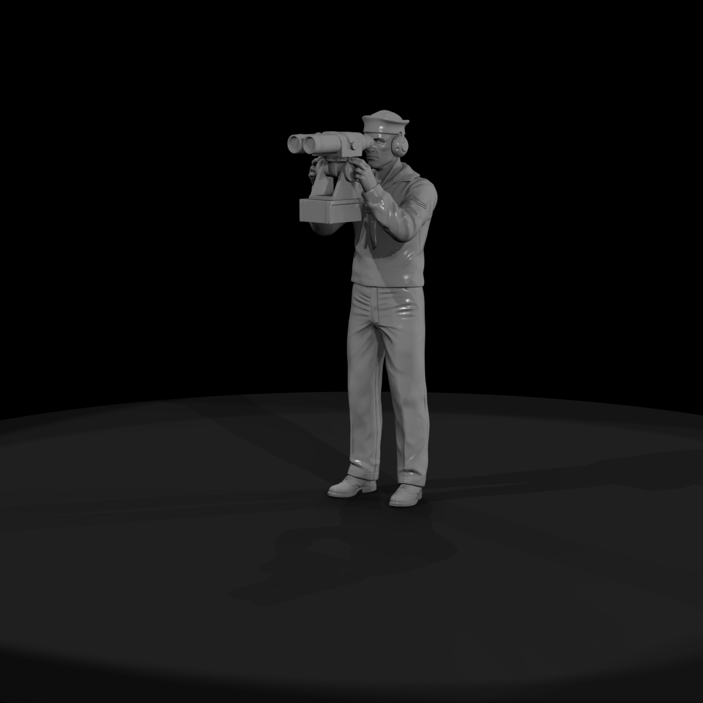 WWII Navy Sailor with Rangefinder