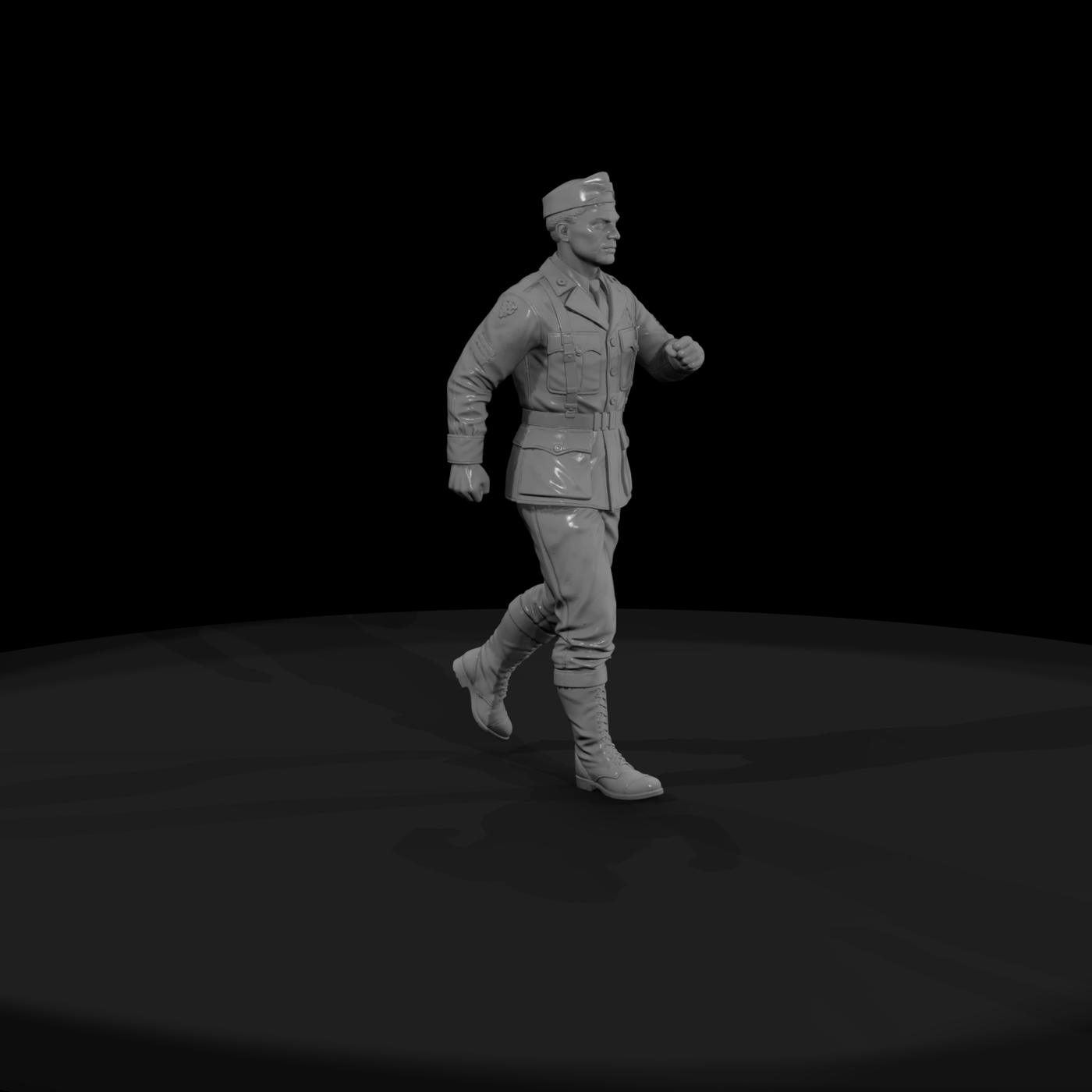 WWII GI on the March