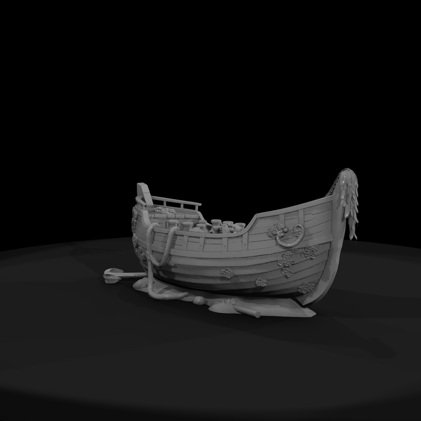 Ancient Amphora Cargo Set for Shipwreck