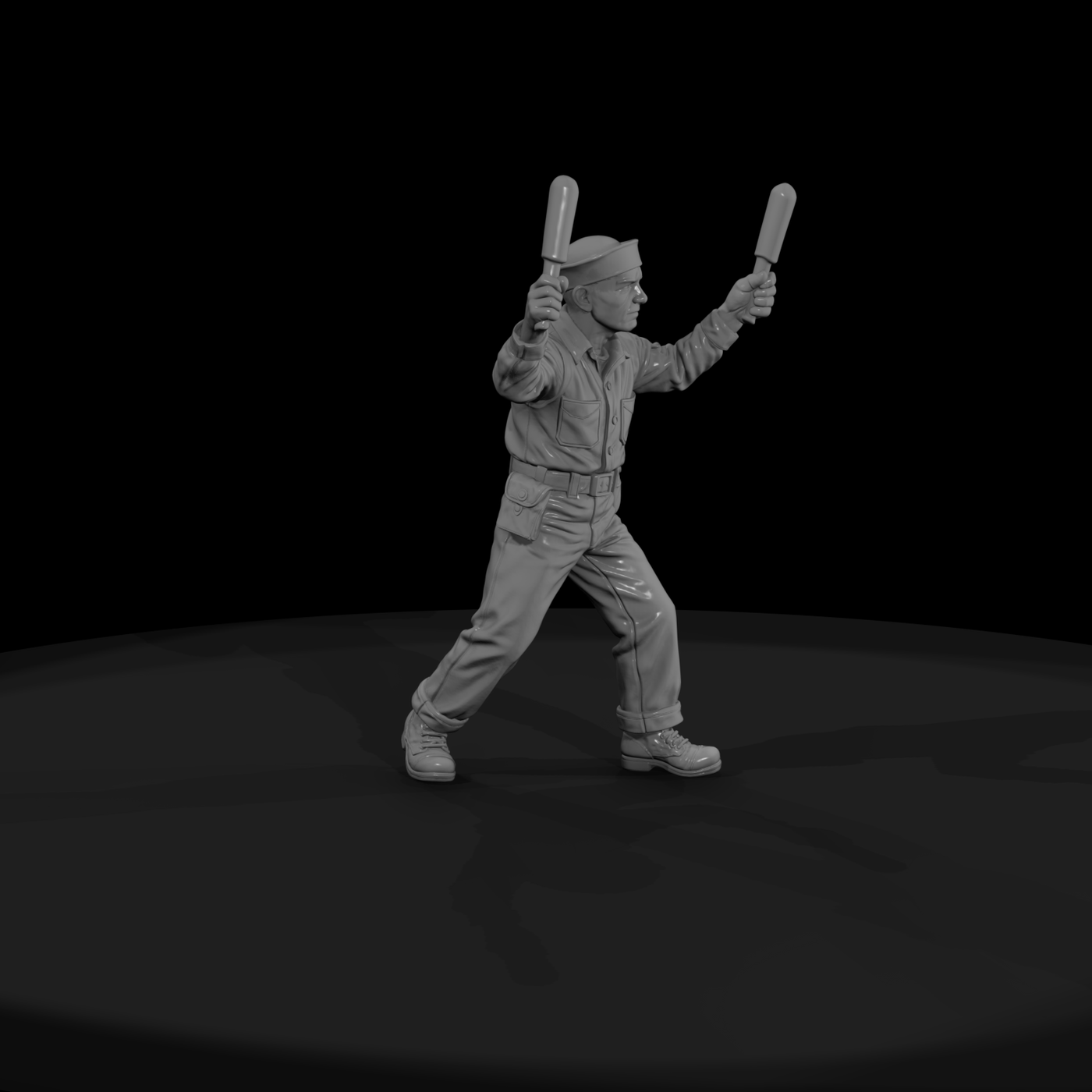 WWII Navy Flight-Deck Handler
