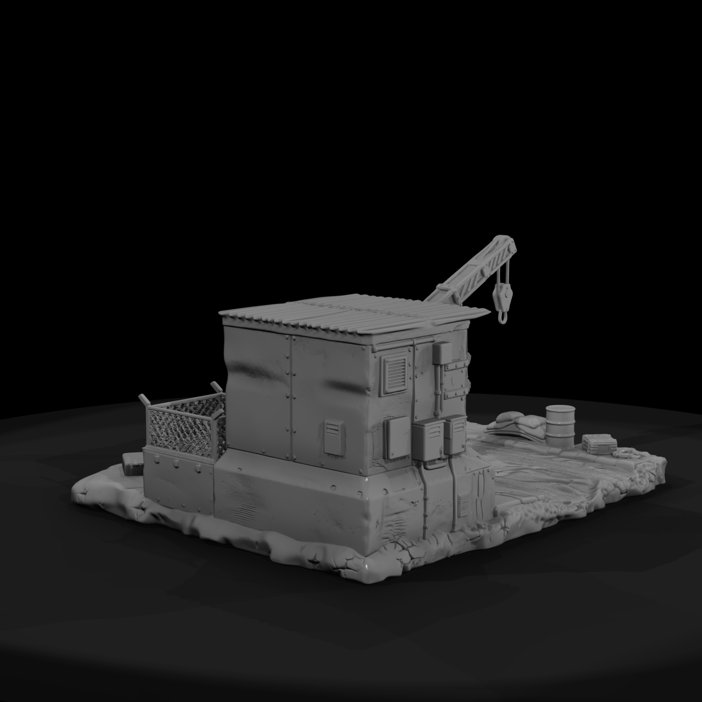 Military Checkpoint Guard Post