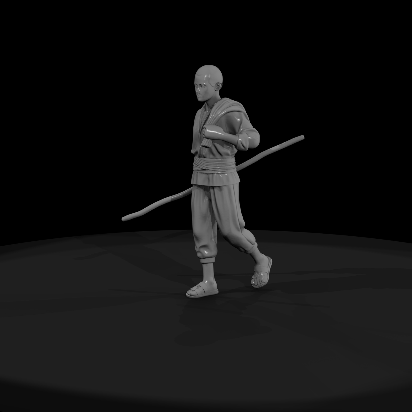 Traveling Peasant Walking Figure & Model Railroads
