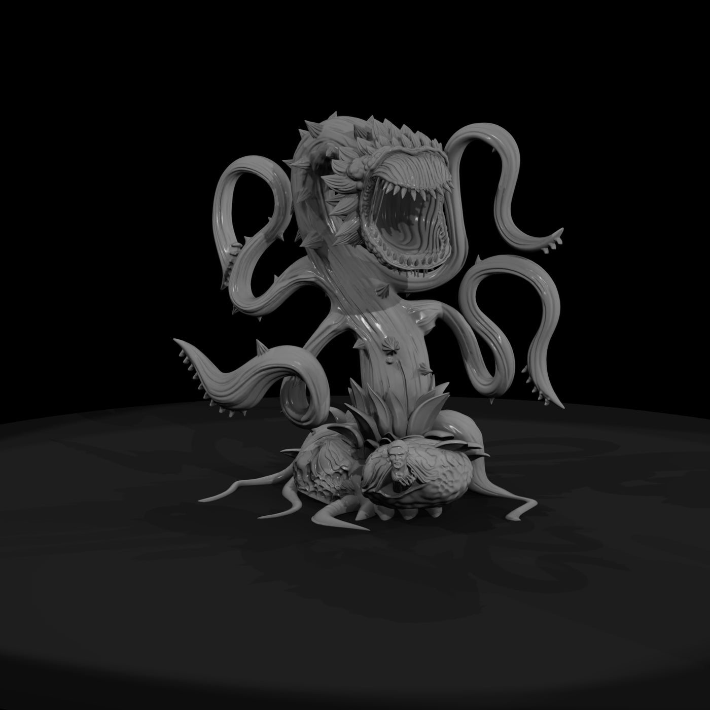 thornmaw-stylized-man-eating-thorned-plant-monster-miniature-207962
