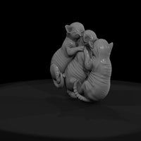 sculpted_cuddling_tabby_kittens_3d_model_lrkgskxy — thumbnail 2