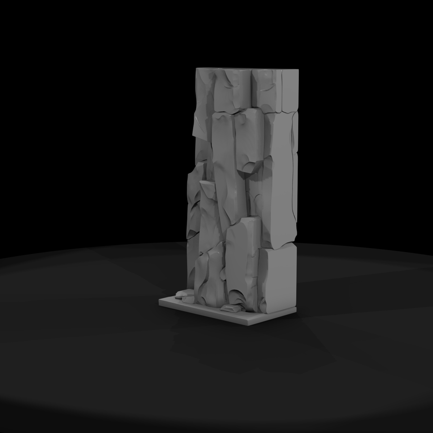 Stylized Stacked Stone Wall — Terrain