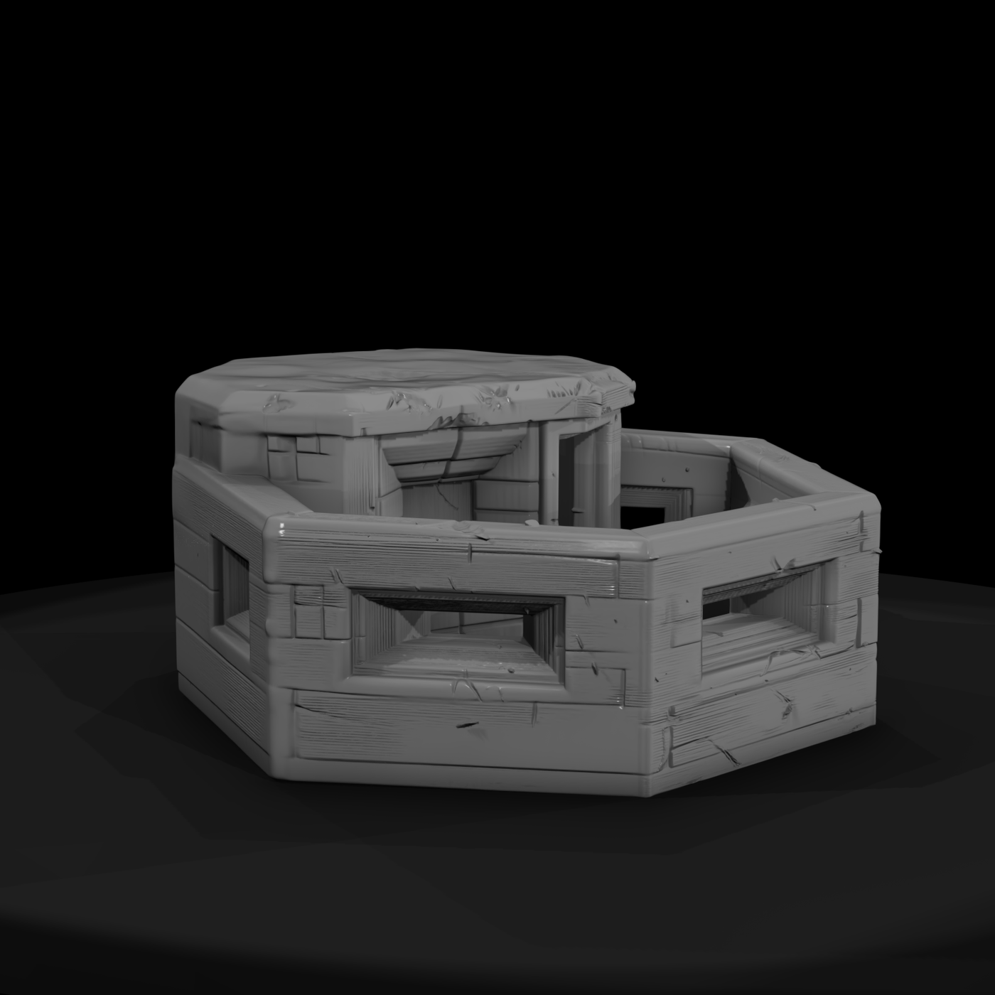 WWII Hexagonal Defensive Pillbox