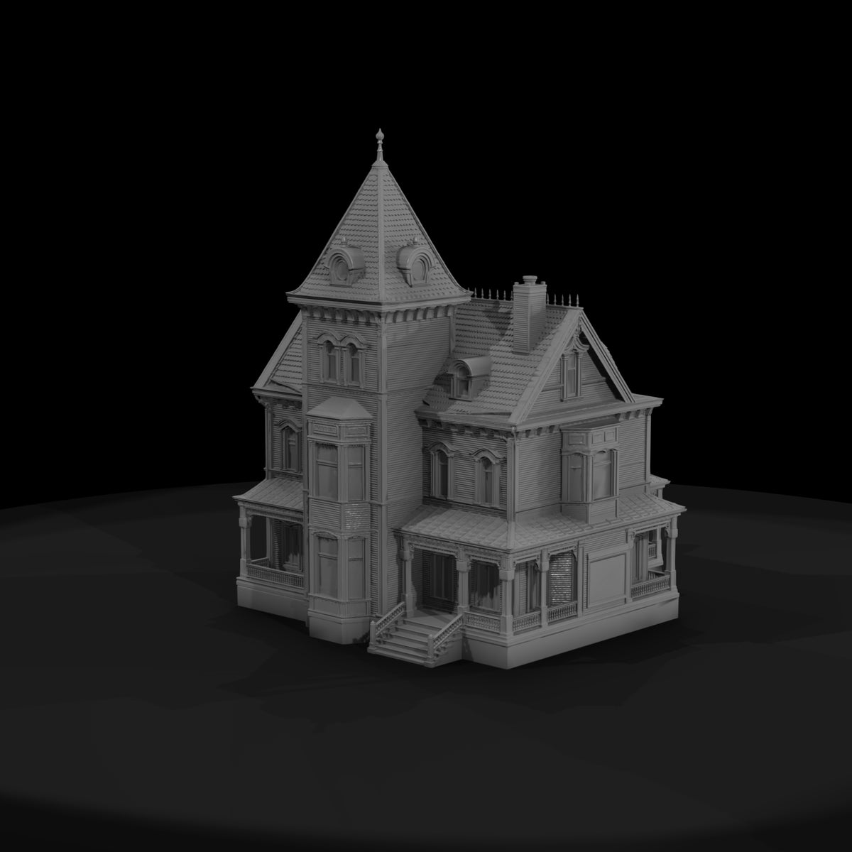 matte_3d_victorian_mansion_architectural_model