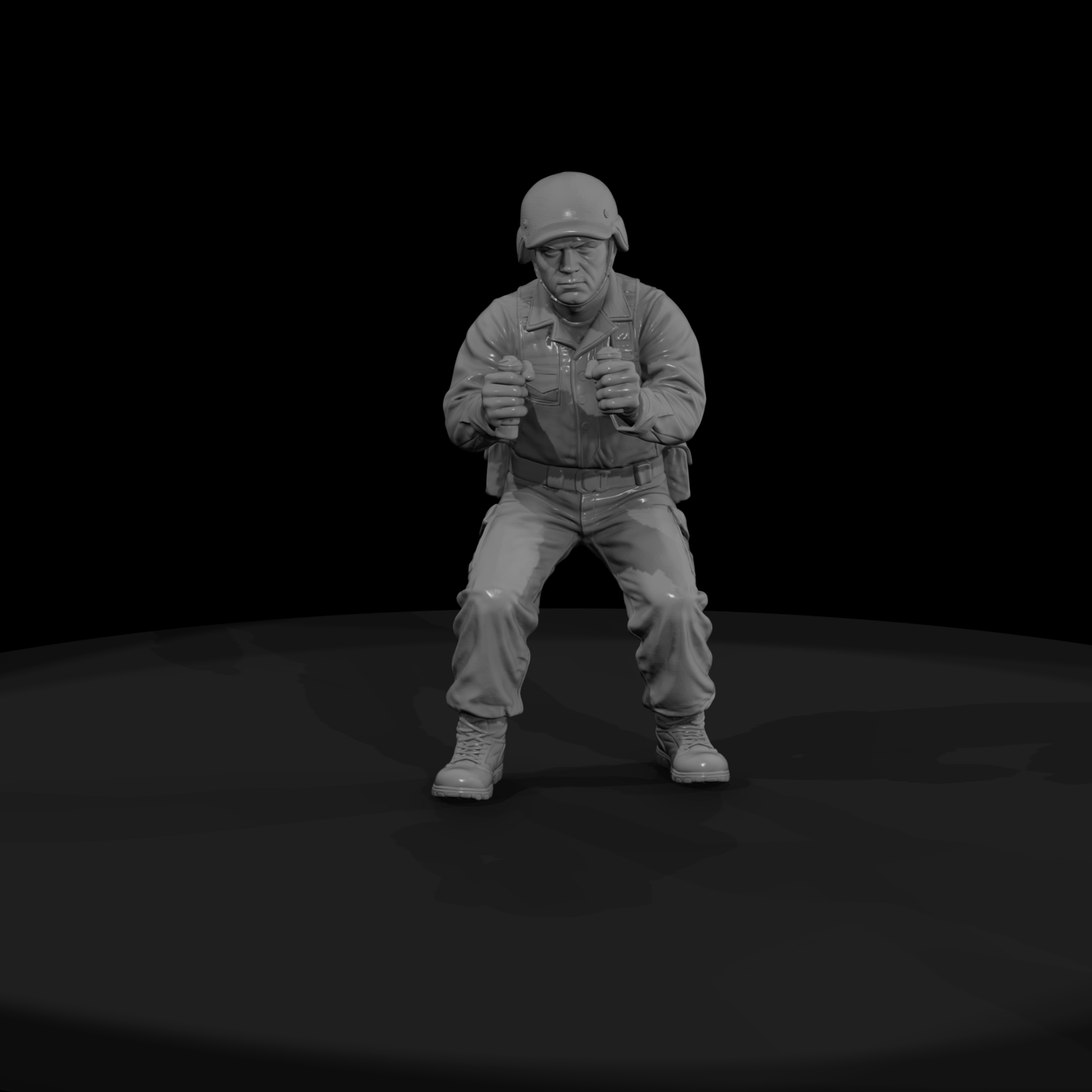 Mod Navy 061 Modern U S Navy Anti Aircraft Gunner