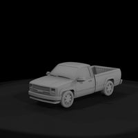 classic-single-cab-pickup-truck-3d-printable-diorama-model-879342 — thumbnail 3