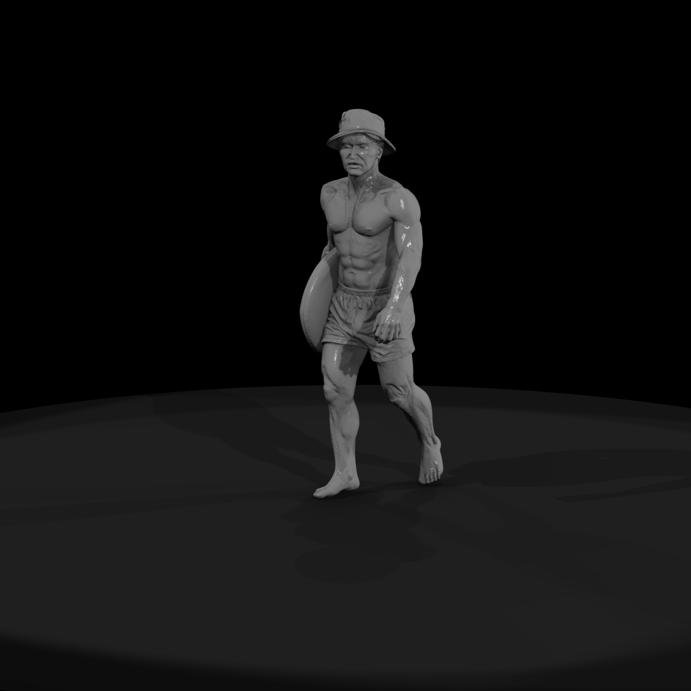 1980s Lifeguard Figure — Male Beach