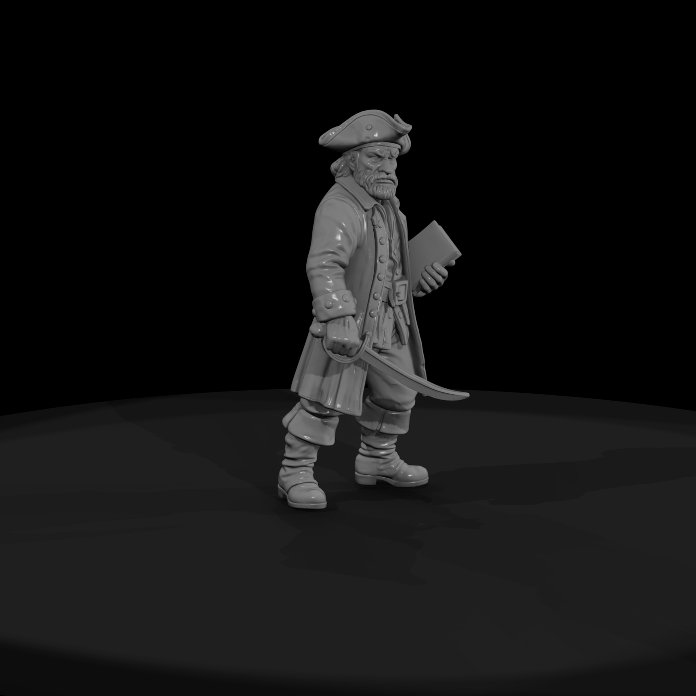 Hist 0237 Pirate Quartermaster Miniature Figure