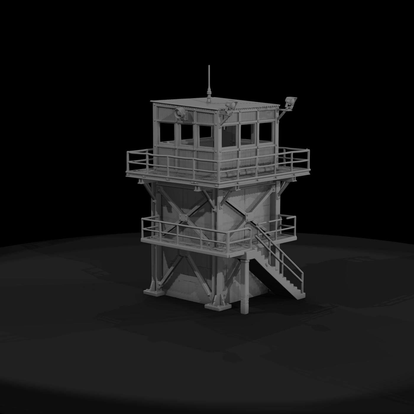 Mil 034 1980S Cold War Perimeter Guard Tower