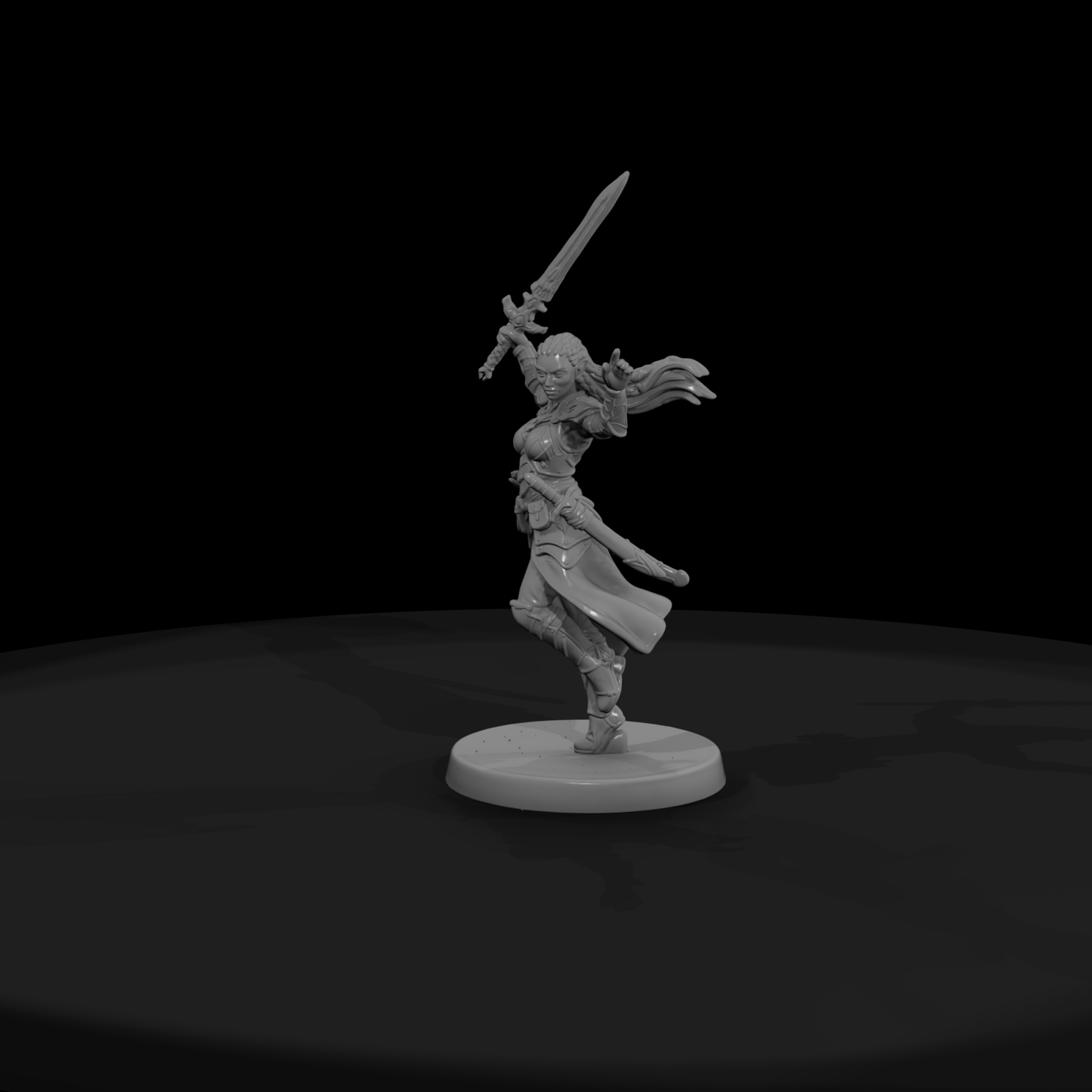 Elf Blademaster in Gilded Armor