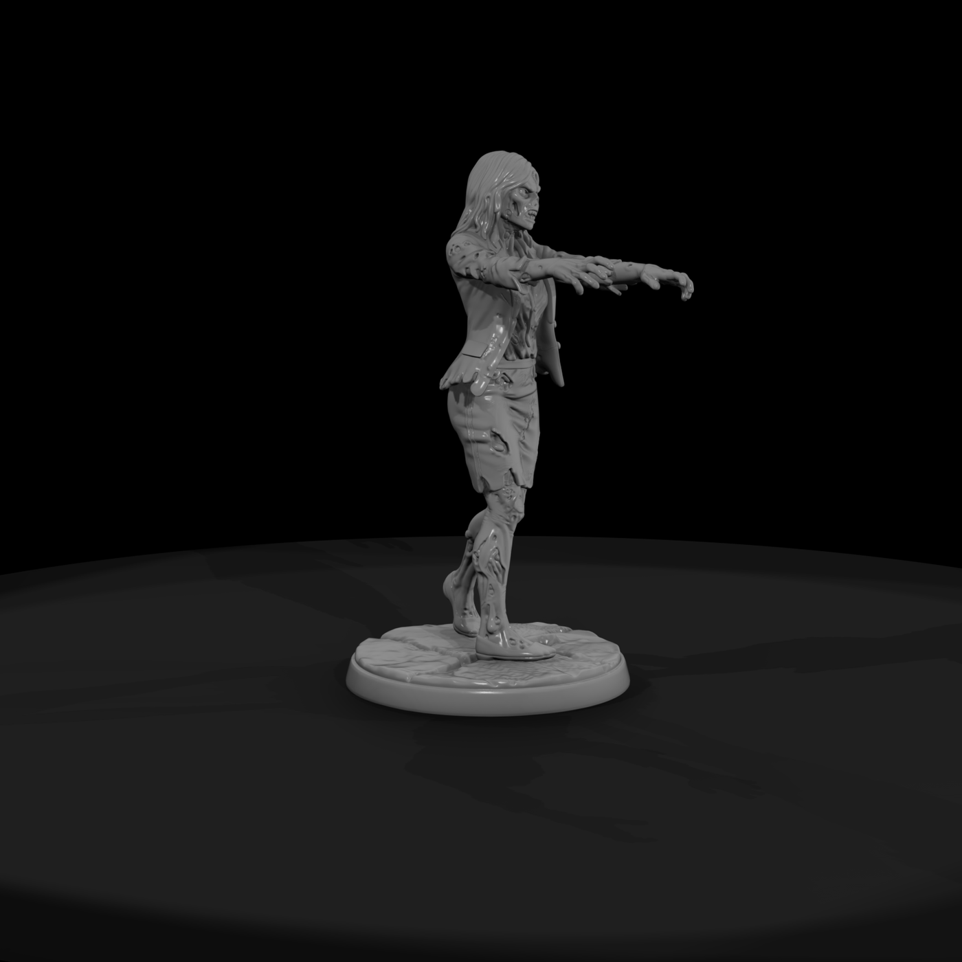 Zombie Businesswoman Reaching Out
