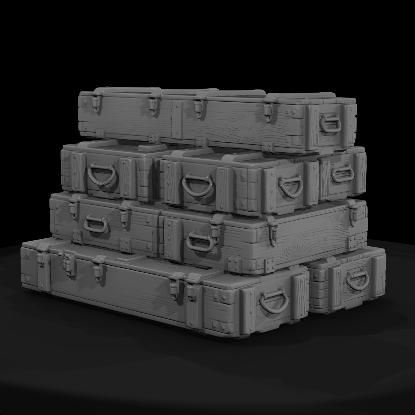 Mil 193 Vietnam Ammo Crate Stack