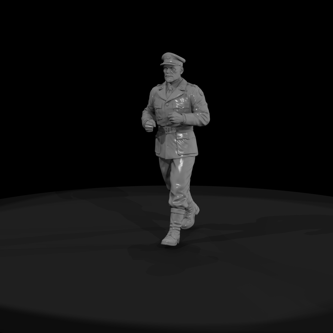 WWII US Officer in Dress Uniform