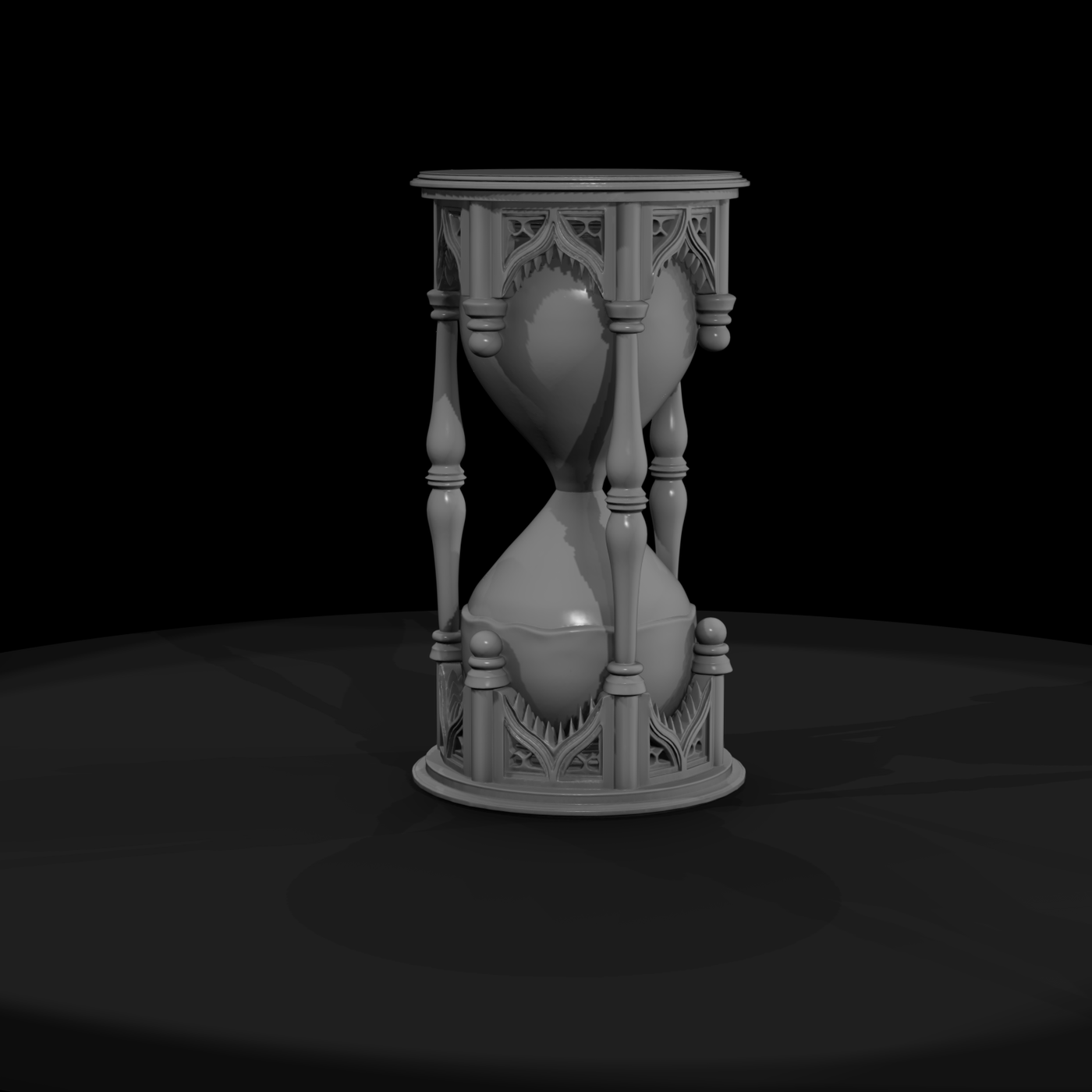 Ornate Gothic Hourglass