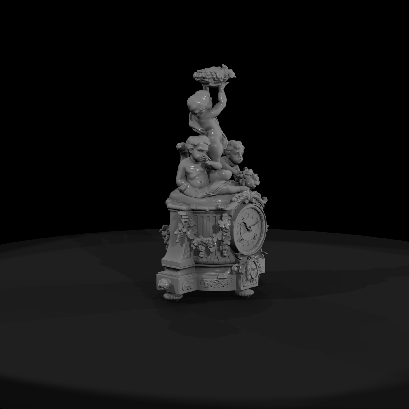 20260612 Gilded Cherub Clock E1A65C9Bb4