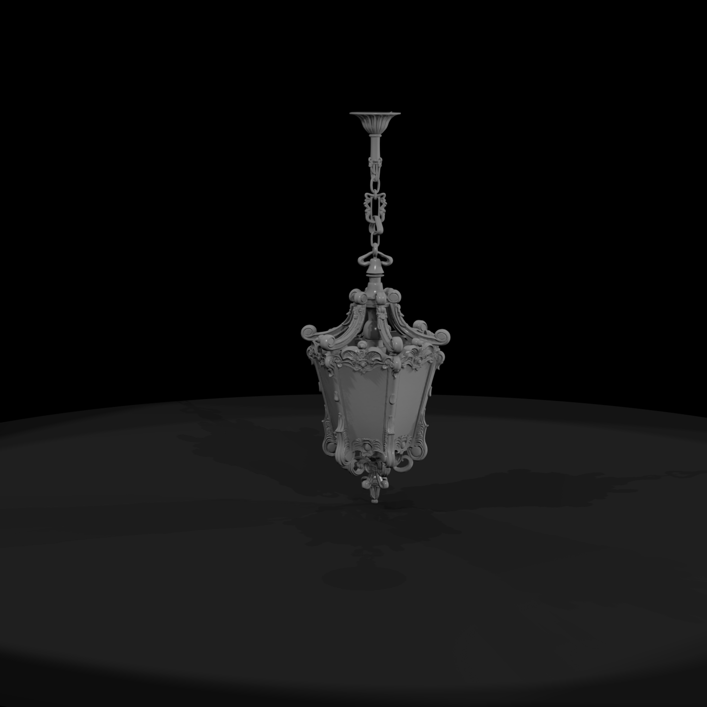Ornate Baroque Pendant Chandelier