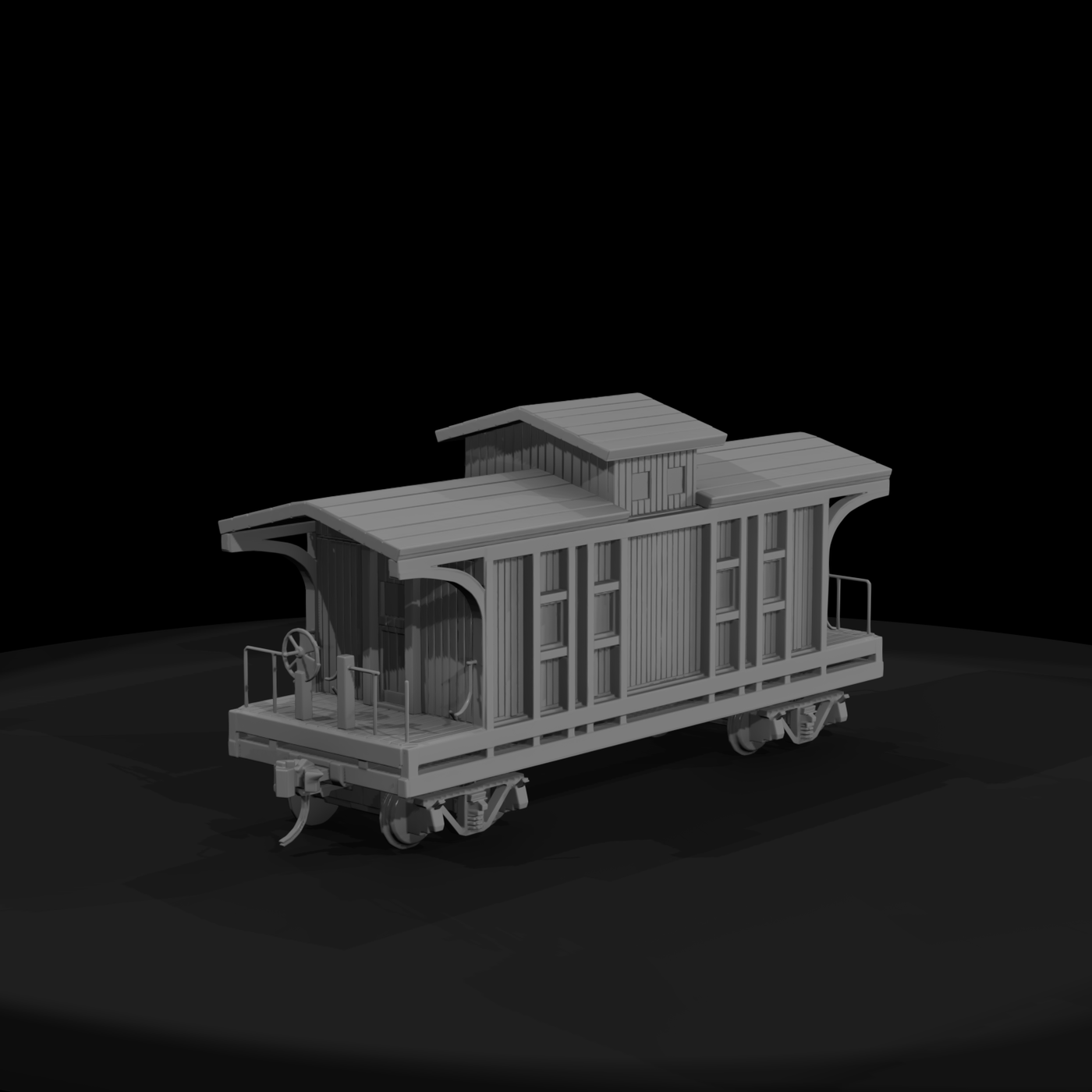 20260612 Model Wooden Caboose Cd578788E1