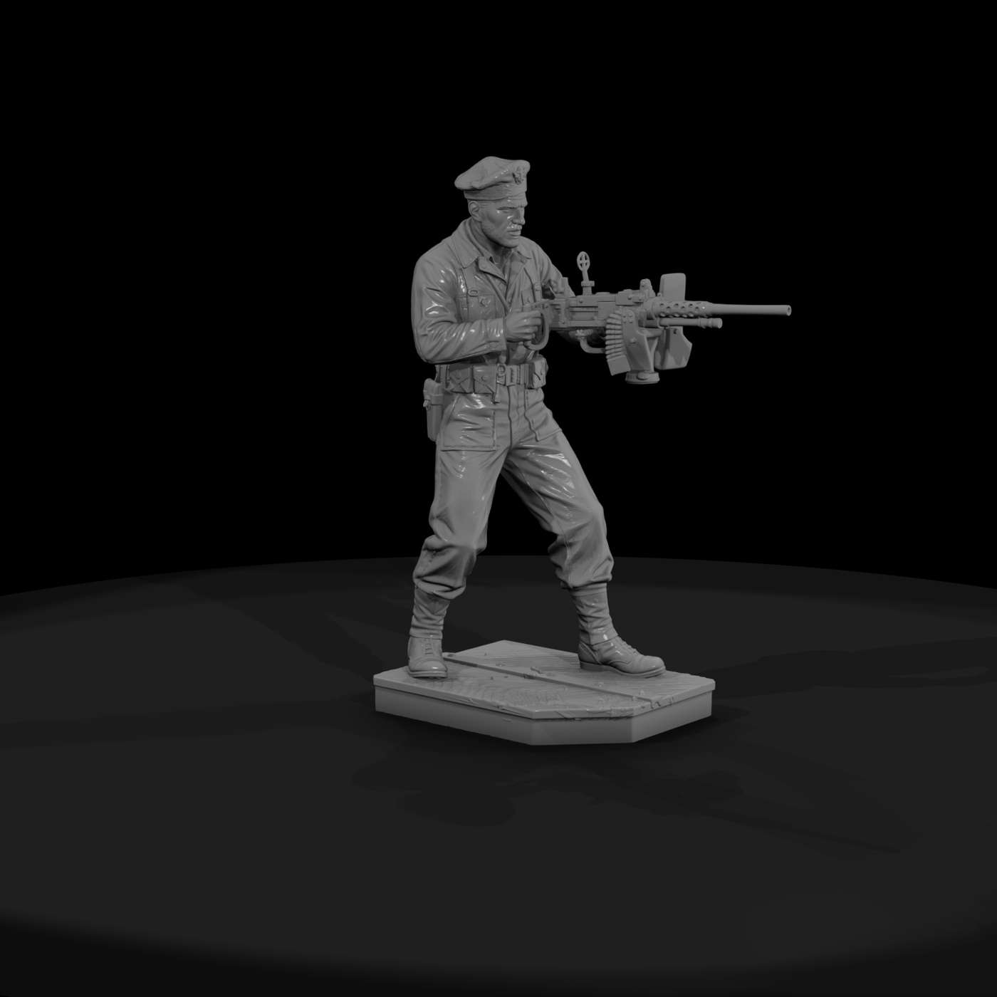 Ww2H 081 United States Submarine Deck Gunner