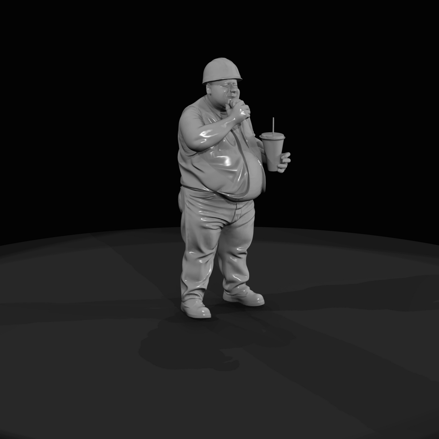 Construction Worker on Break